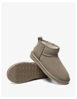 UGG Australian Shepherd Julia Cow Suede Boots in Dark Brown