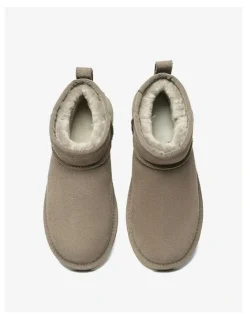 UGG Australian Shepherd Julia Cow Suede Boots in Dark Brown