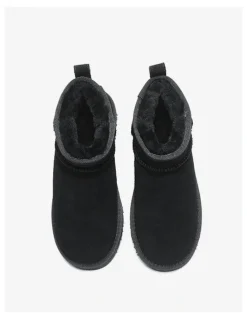 UGG Australian Shepherd Julia Cow Suede Boots in Black
