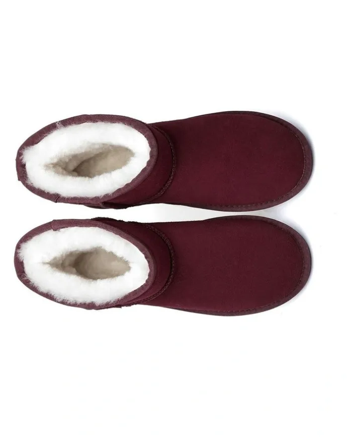 UGG Australian Shepherd Mini Classic Suede Special Shoes in Sangria
