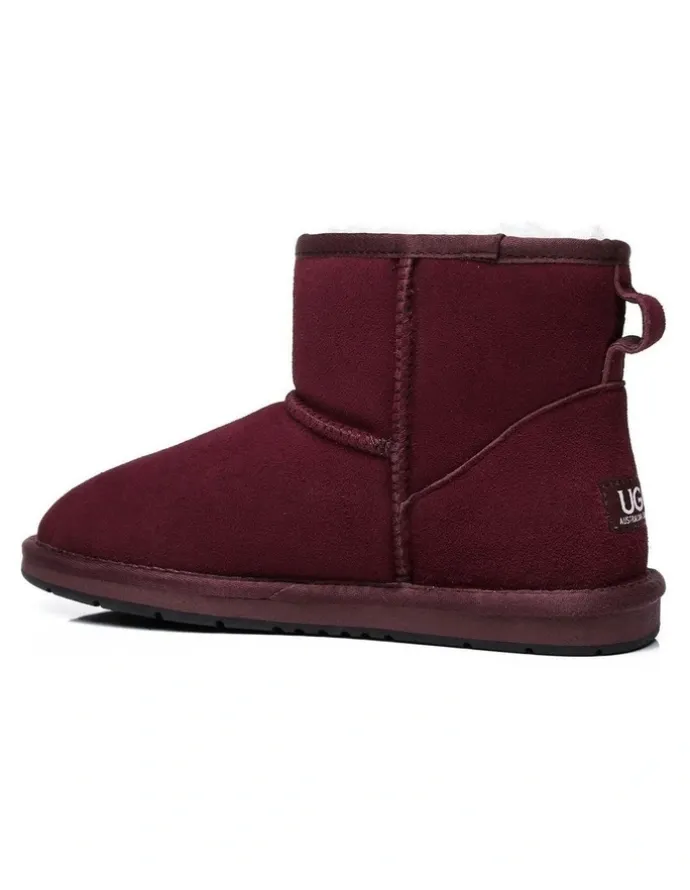 UGG Australian Shepherd Mini Classic Suede Special Shoes in Sangria