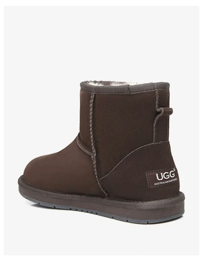 UGG Australian Shepherd Mini Classic Suede in Chocolate
