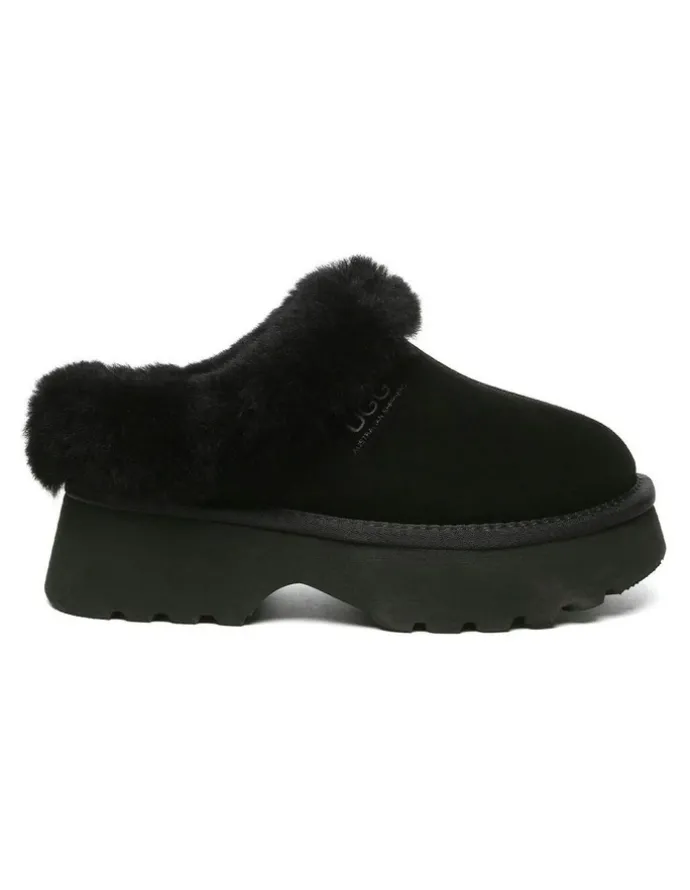 UGG Australian Shepherd Murray Platform Sandal in Black