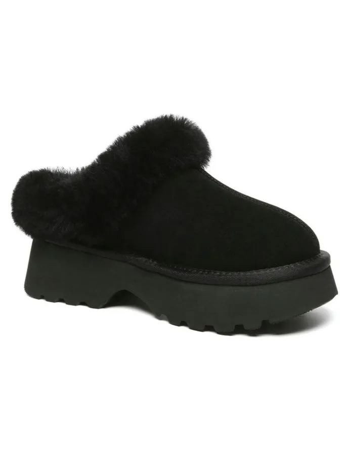 UGG Australian Shepherd Murray Platform Sandal in Black