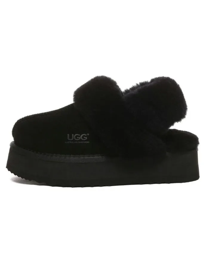 UGG Australian Shepherd Musa Platform Slipper in Black