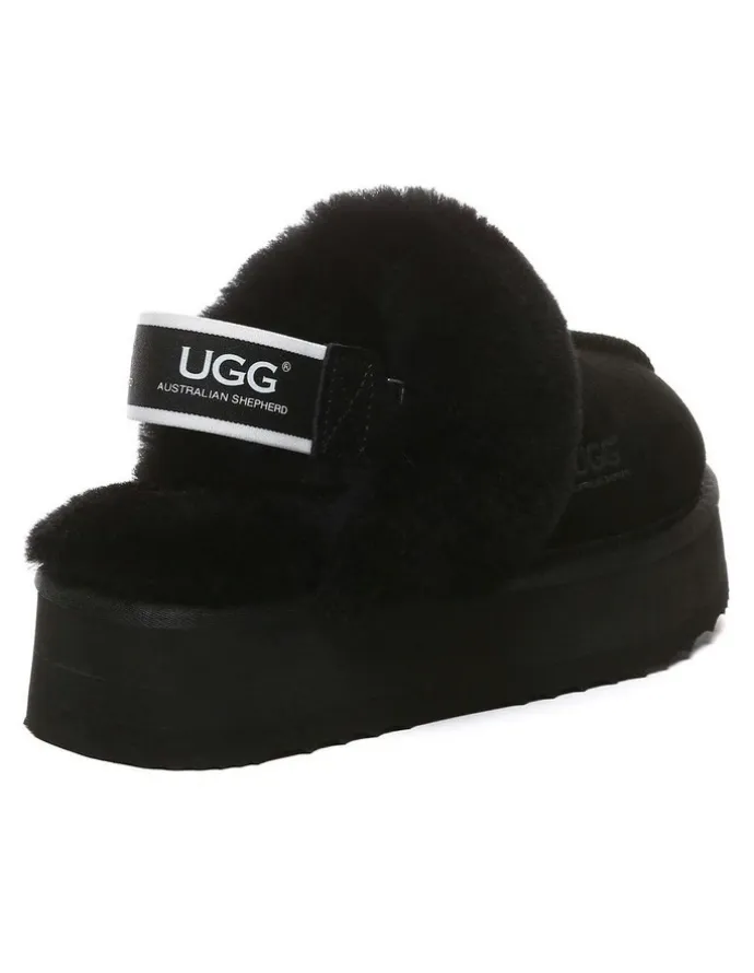 UGG Australian Shepherd Musa Platform Slipper in Black