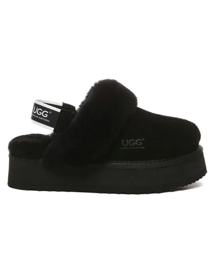 UGG Australian Shepherd Musa Platform Slipper in Black