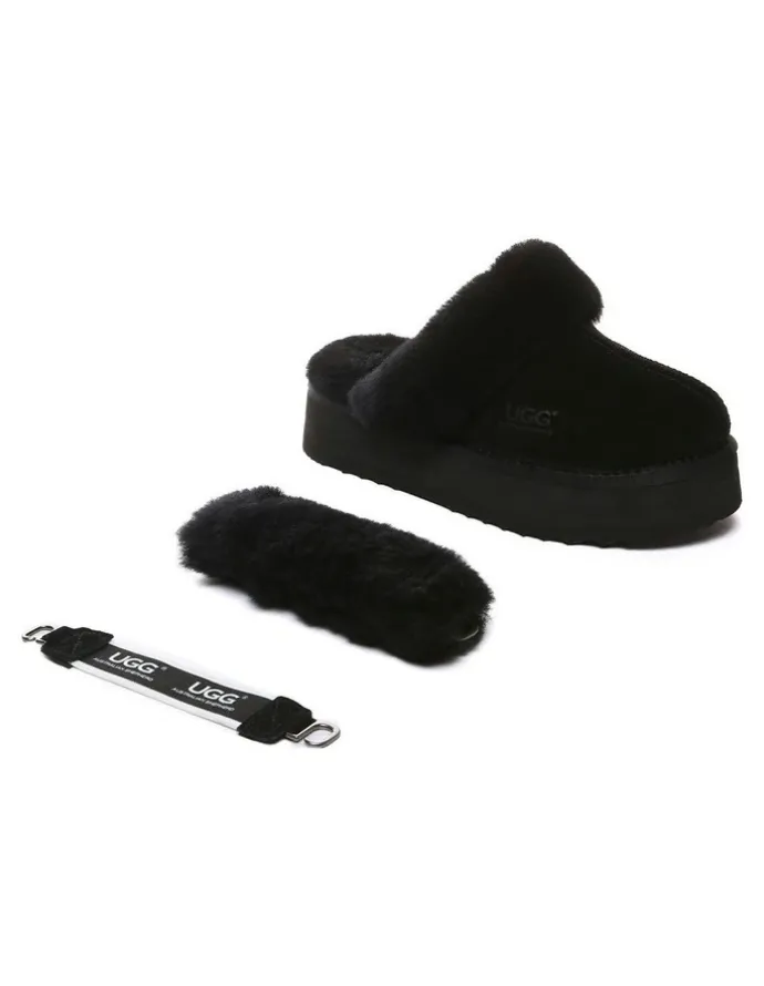 UGG Australian Shepherd Musa Platform Slipper in Black