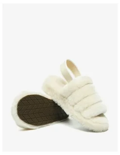 UGG Australian Shepherd Puffy Slippers in Cream
