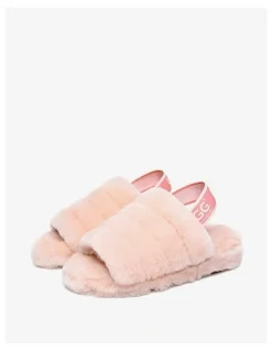 UGG Australian Shepherd Puffy Slippers in Pink