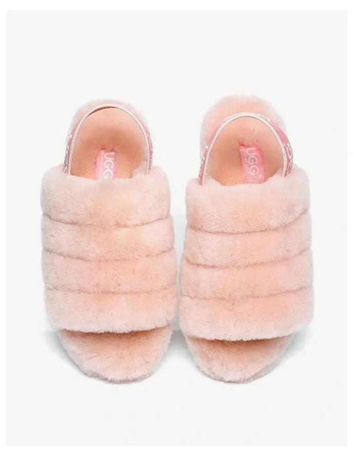 UGG Australian Shepherd Puffy Slippers in Pink