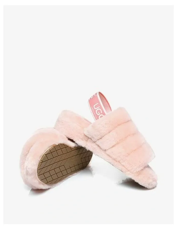 UGG Australian Shepherd Puffy Slippers in Pink