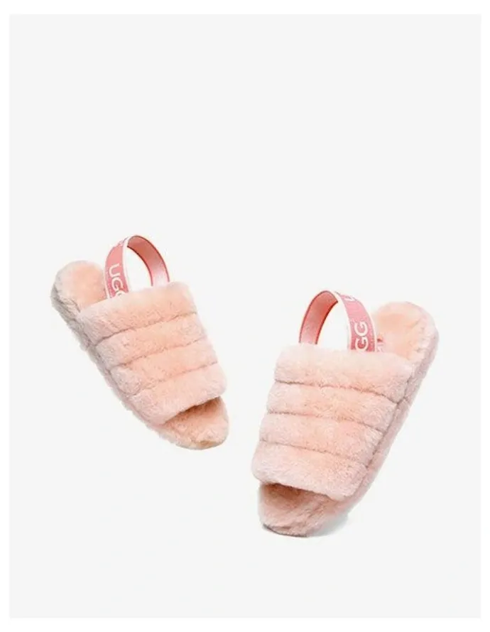 UGG Australian Shepherd Puffy Slippers in Pink