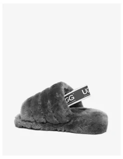 UGG Australian Shepherd Puffy Slippers in Grey