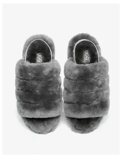 UGG Australian Shepherd Puffy Slippers in Grey