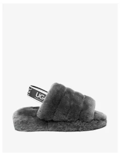 UGG Australian Shepherd Puffy Slippers in Grey