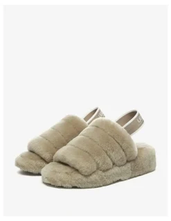 UGG Australian Shepherd Puffy Slippers in Brown