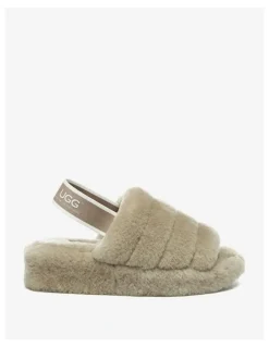 UGG Australian Shepherd Puffy Slippers in Brown