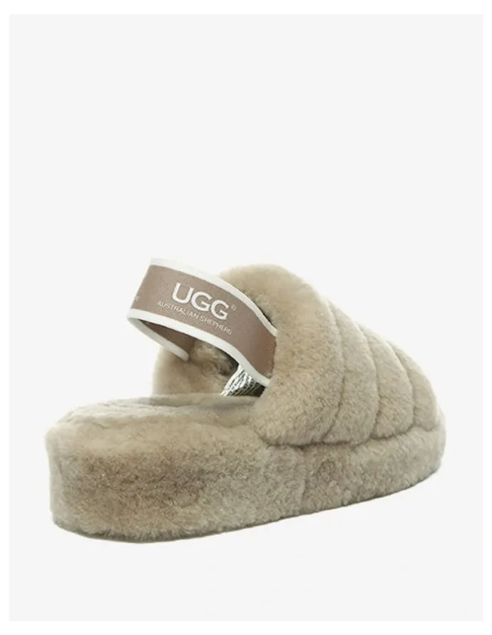 UGG Australian Shepherd Puffy Slippers in Brown