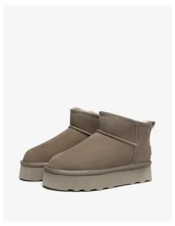 UGG Australian Shepherd Ronnie Thick Bottom Platform Boots in Caribou