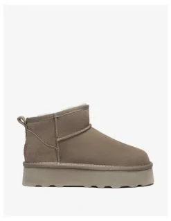 UGG Australian Shepherd Ronnie Thick Bottom Platform Boots in Caribou
