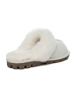 UGG Australian Shepherd Scuff Waffle Slipper in Off White