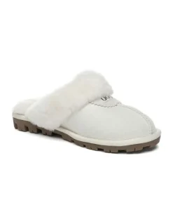 UGG Australian Shepherd Scuff Waffle Slipper in Off White