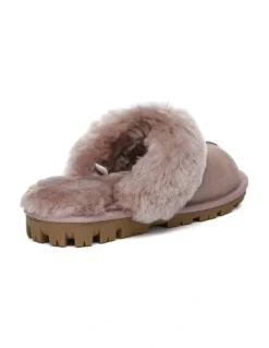 UGG Australian Shepherd Scuff Waffle Slipper in Dawn Pink