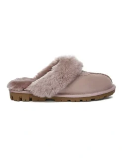 UGG Australian Shepherd Scuff Waffle Slipper in Dawn Pink