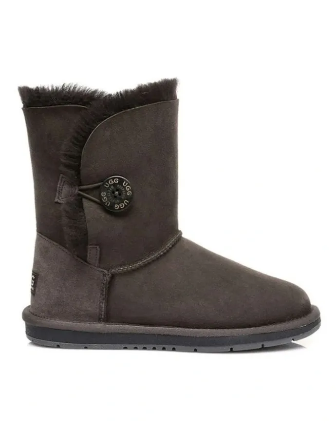 UGG Australian Shepherd Short Button Boots in Chocolate