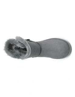 UGG Australian Shepherd Short Button Boots in Grey