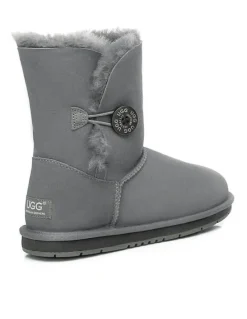 UGG Australian Shepherd Short Button Boots in Grey