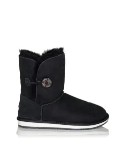 UGG Australian Shepherd Short Button Boots in Black