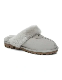 UGG Australian Shepherd Scuff Waffle Slipper in Goat Grey