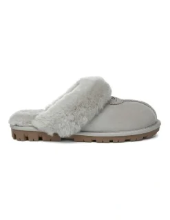 UGG Australian Shepherd Scuff Waffle Slipper in Goat Grey