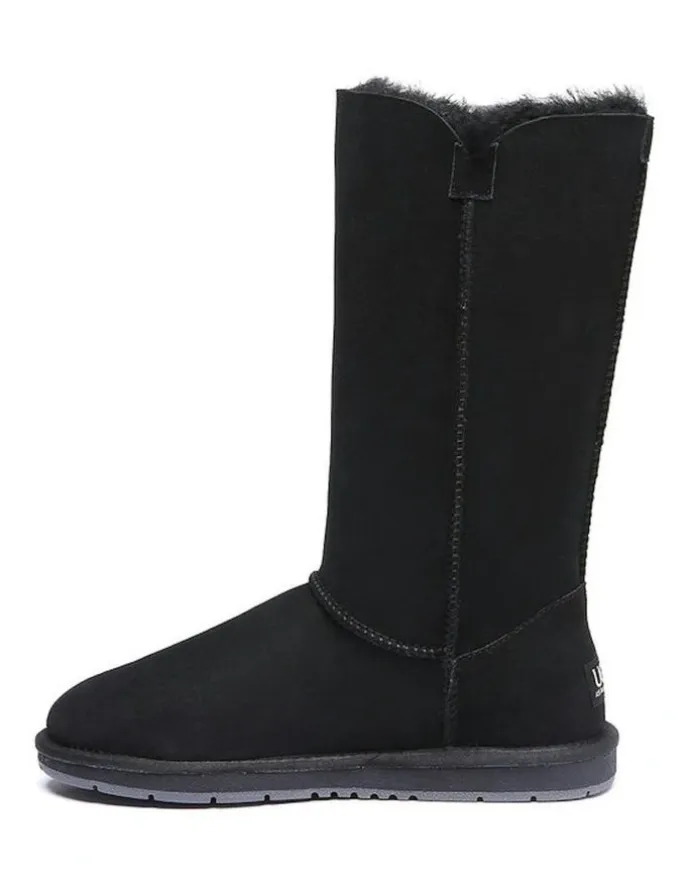 UGG Australian Shepherd Tall Button Boots in Black