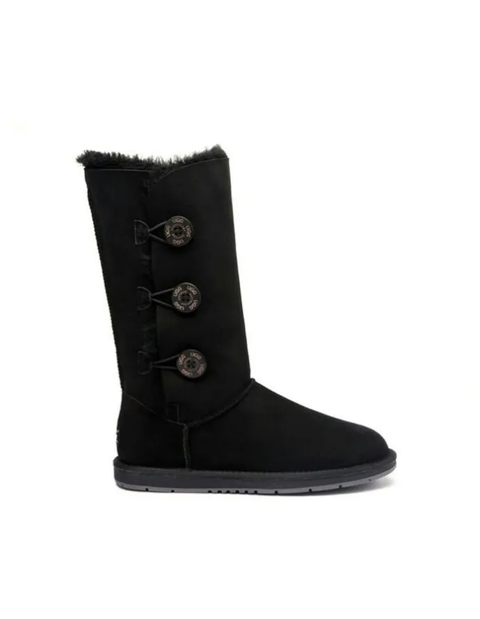 UGG Australian Shepherd Tall Button Boots in Black