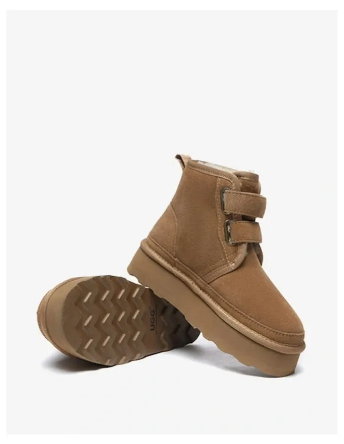 UGG Australian Shepherd Vigour Cow Suede Boots in Chestnut