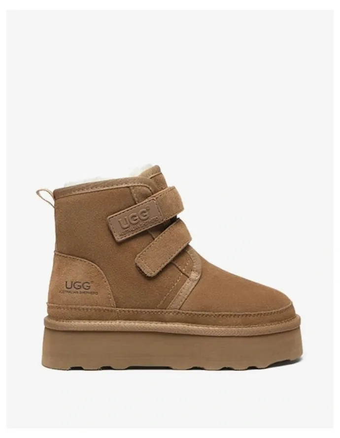 UGG Australian Shepherd Vigour Cow Suede Boots in Chestnut