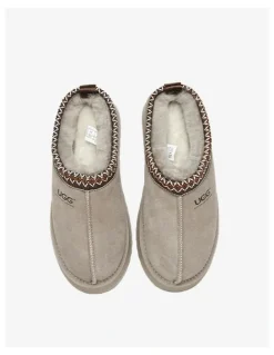 UGG Australian Shepherd Ventus Cow Suede Platform Slippers in Brown