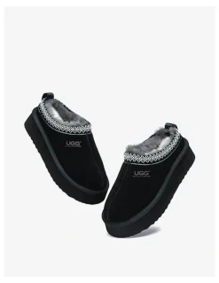 UGG Australian Shepherd Ventus Cow Suede Platform Boot in Black