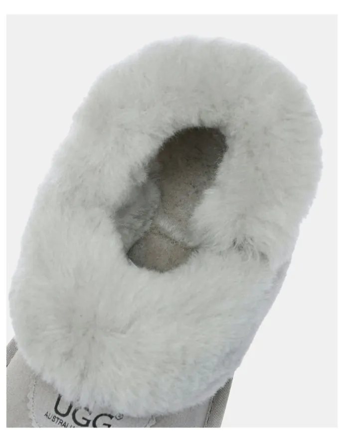 UGG Australian Shepherd Waffle Fluffy in GoatGrey