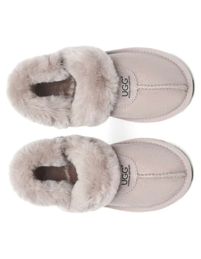 UGG Australian Shepherd Waffle Fluffy Slipper in Dawn Pink