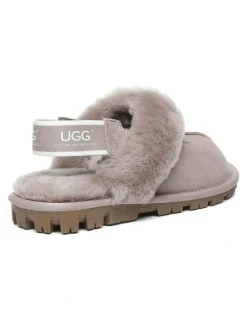UGG Australian Shepherd Waffle Fluffy Slipper in Dawn Pink
