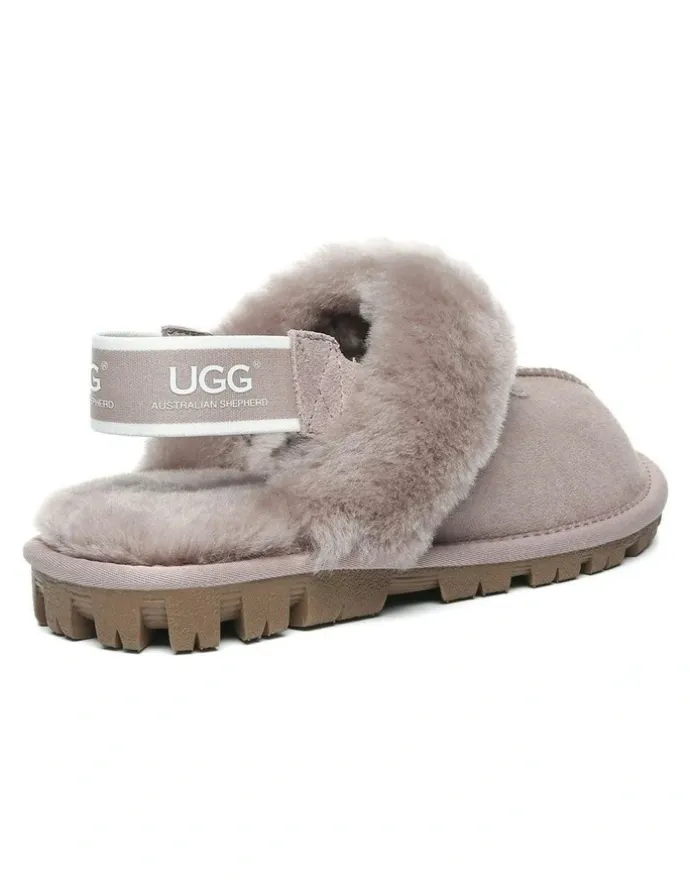 UGG Australian Shepherd Waffle Fluffy Slipper in Dawn Pink