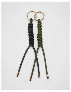 Unison Braided Keyring in Black