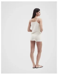 Unison Crochet Short in Parchment
