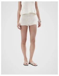 Unison Crochet Short in Parchment
