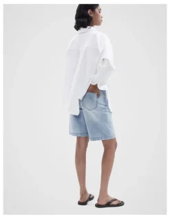 Unison Denim Bermuda Short in Blue