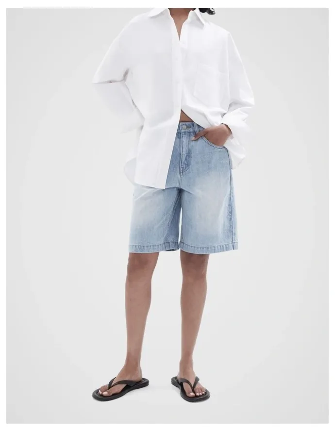 Unison Denim Bermuda Short in Blue